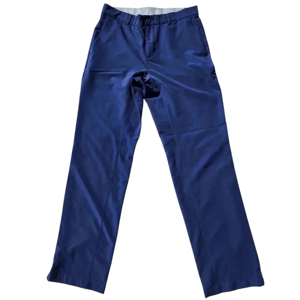 Mens Nike Golf Hybrid Dri-Fit 30x32 Blue Standard Fit 921751 Dress Pants Golf